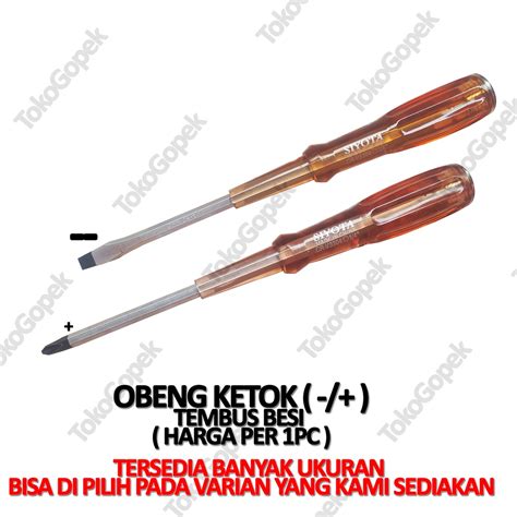 Jual Obeng Ketok Getok Inch Tembus Plus Minus Shopee