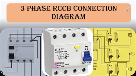 Phase Rccb Connection Diagram Youtube