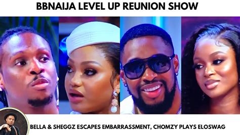 BBNAIJA LEVEL UP REUNION 2023 EBUKA SAVES SHEGGZ BELLA FROM SHAME