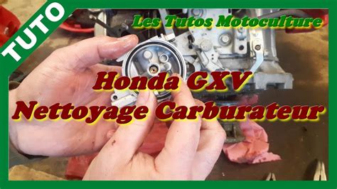 Honda GXV Démontage et nettoyage carburateur YouTube