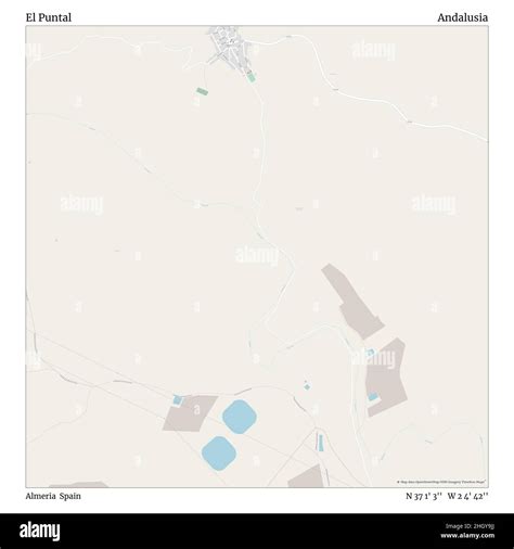 El Puntal Almeria Spanien Andalusien N 37 1 3 W 2 4 42 Map