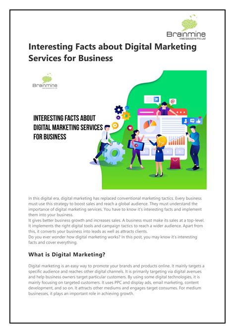 Interesting Facts About Digital Marketing Services For Business By Brainmine Web Solutions Issuu