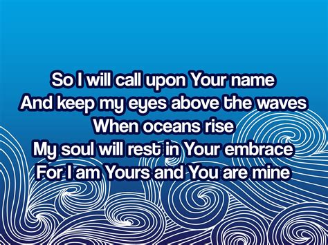 Oceans Song Lyric Stills MinistryArk