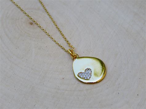 Dainty Gold Heart Necklace Tiny Heart Choker Layering Etsy Bridesmaid Necklace T Gold