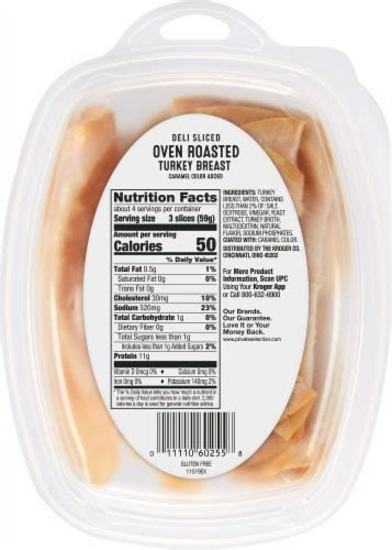 Private Selection Turkey Breast Oven Roasted Deli Sliced Oz Qfc