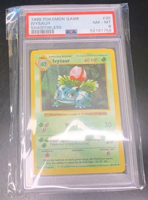 Ivysaur Pokemon Game Wotc Shadowless Psa Ebay