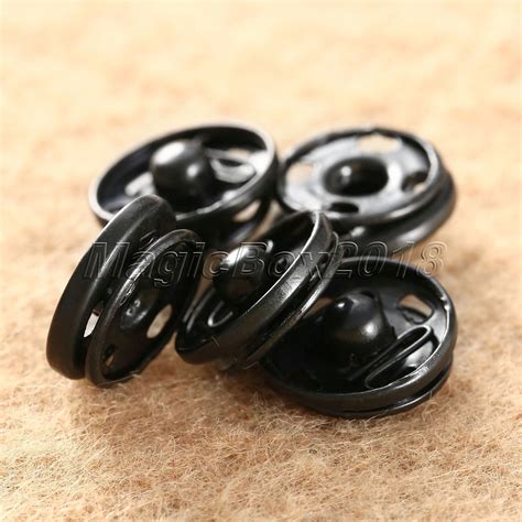 Pcs Metal Snap Fastener Press Studs Popper Button For Sewing Fabric