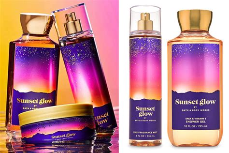 Bath Body Works Sunset Glow Fragrance Collection The Perfume Girl