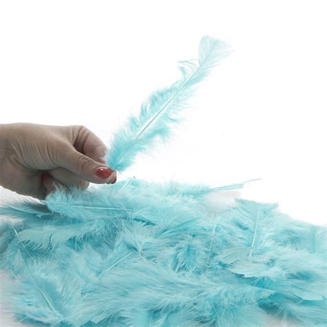 Aqua Natural Loose Marabou Feathers Feathers Basic Craft Supplies Craft Supplies Factory