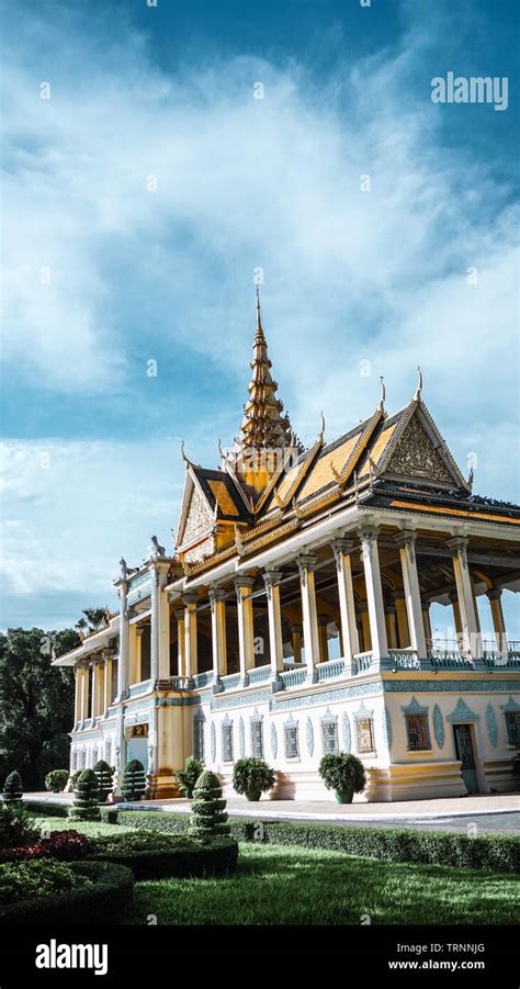 The stunning Royal Palace (& Silver Pagoda) architecture with a ...