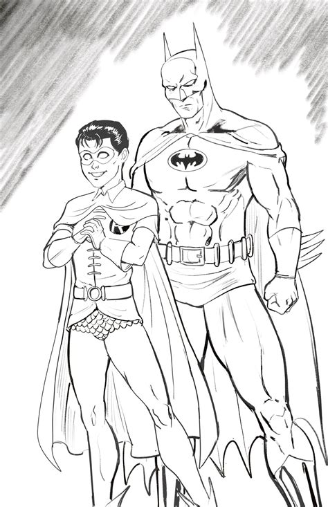Batman Robin Coloring Pages