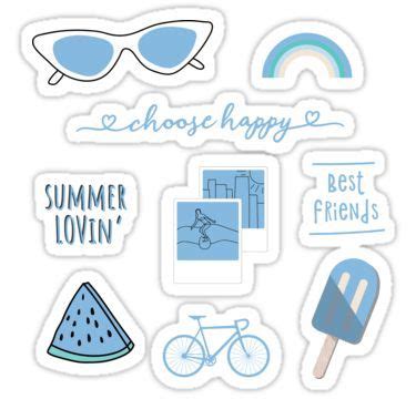 40 Trend Terbaru Light Blue Aesthetic Stickers Aneka Stiker Keren