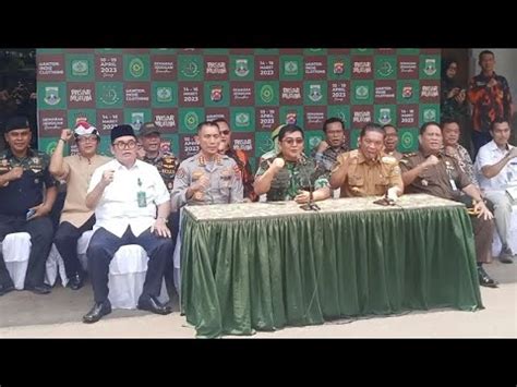 Konferensi Pers Danrem 064 MY Dan PJ Gubernur Banten Penyelenggara