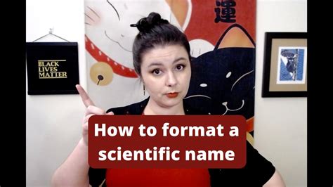 How To Format Scientific Names Youtube