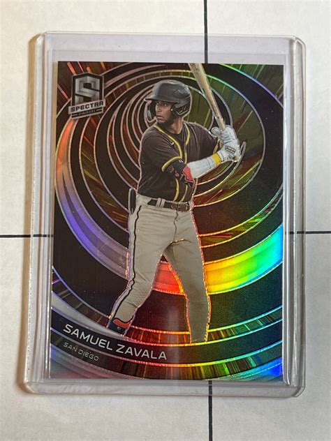 Samuel Zavala 2023 Panini Chronicles Spectra Hyper Prizm Ed 50 Padres