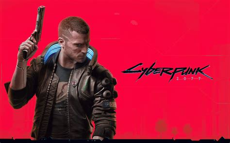 Cyberpunk 2077 Wallpaper 4K, Red background, Character V