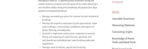 Carpenter Resume And Writing Guide 24 Examples 2023