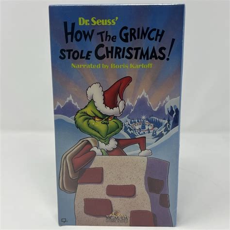 How The Grinch Stole Christmas Vhs 1994 Original 1966 Seuss Animated Sealed 27616101136 Ebay