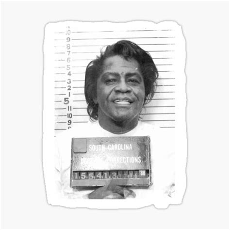 James Brown Mugshot Sticker For Sale By CezSM Redbubble