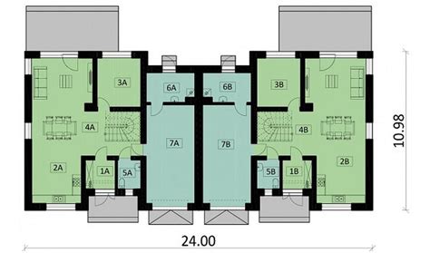 projekt domu Ka110 DW Projekt domu Ka110 DW dwulokalowy bliźniak