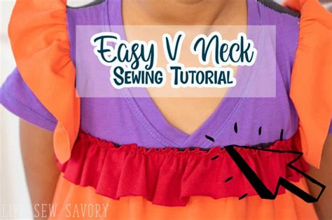 A Fun Sewing Hack Showing How To Sew A V Neck Shirt Using Any T Shirt