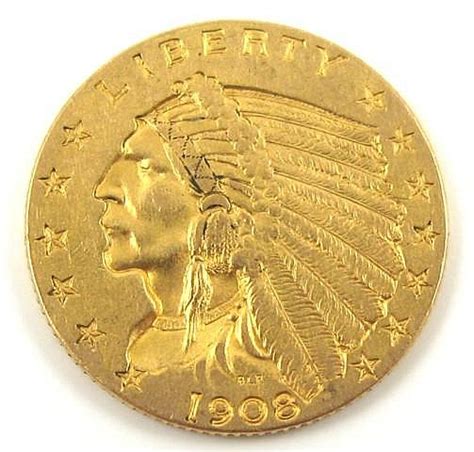 Lot - U.S. TWO AND ONE-HALF DOLLAR GOLD COIN, Indian