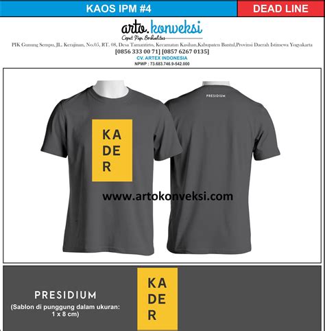 Desain Kaos Komunitas Desa