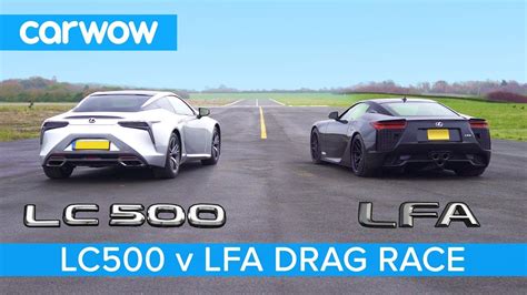 Lexus Lfa Vs Lexus Lc500 Drag Race Rolling Race And Brake Test Youtube