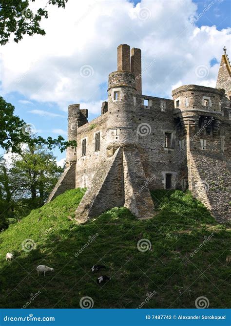 Ruins of medieval castle stock photo. Image of fort, tourism - 7487742