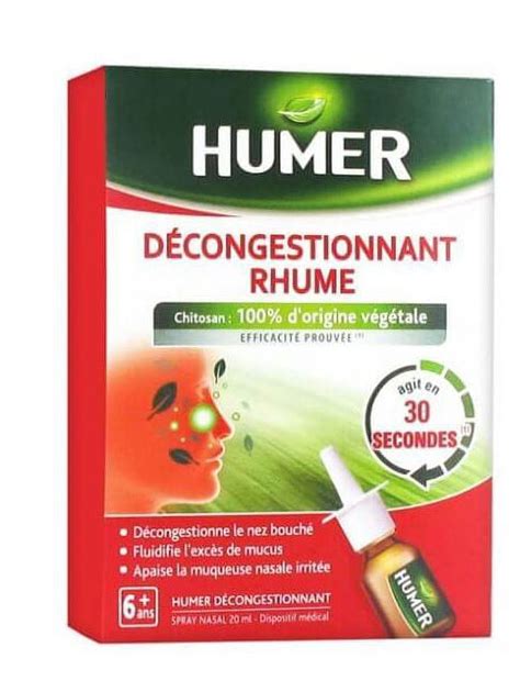 Humer Decongestant Cold Nasal Spray Ml Walmart