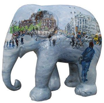 Dam Amsterdam Amsterdam Elephant Elephant Parade Elephant Painting