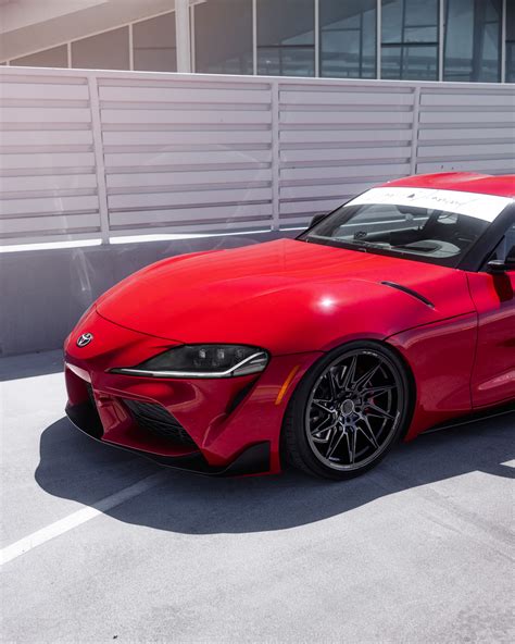 A 2020 Toyota Supra Launch Edition On Blaque Diamond BD F20 Gloss Black