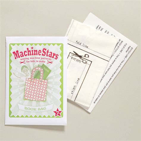 Childs Book Bag Sewing Pattern By Machine Stars