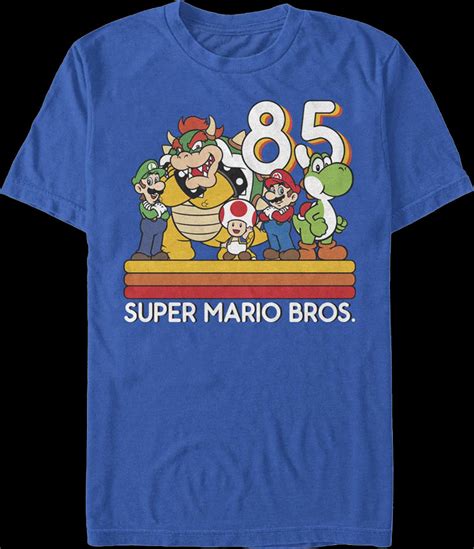 Retro Group Photo Super Mario Bros T Shirt