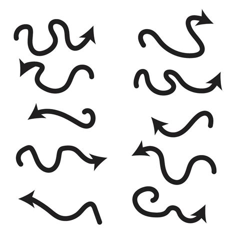 Collection Set Hand Drawn Arrows 45944333 Vector Art At Vecteezy