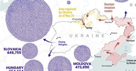 Mapped The Ukraine Refugee Crisis In Europe