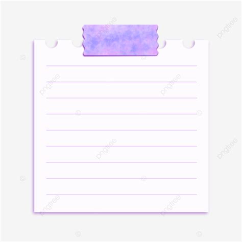 Lindo Papel De Notas Blanco Con Washi Tape Rosa Png Dibujos Memor Ndum