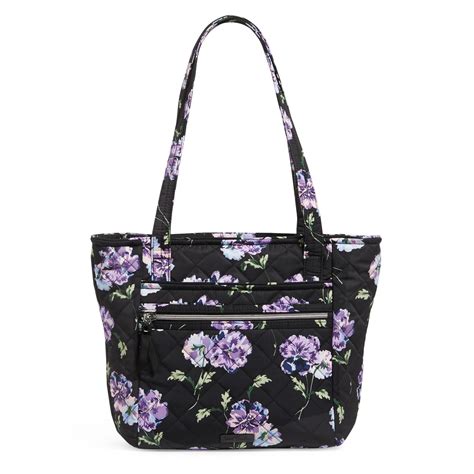 Vera Bradley Womens Performance Twill Small Vera Tote Bag Floating