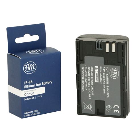 Bm Premium 2 Pack Of Lp E6 Lp E6n Batteries For Select Canon Digital