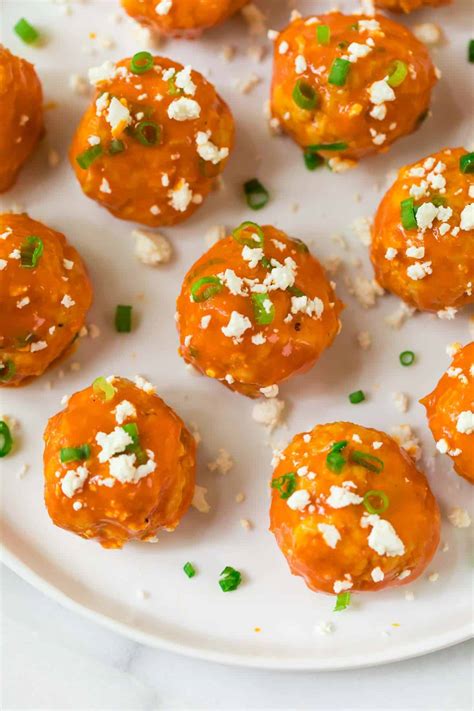 Buffalo Chicken Meatballs Easy And Tasty