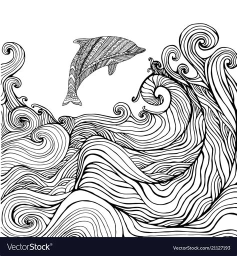 Ocean Wave Coloring Pages