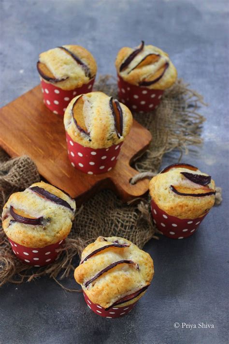 Eggless Plum Muffin Recipe Priya Kitchenette