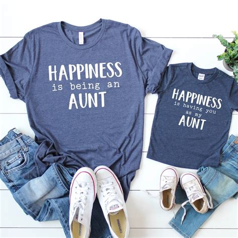 Nephew And Aunt Auntie Niece Matching Shirts Aunt Shirt Etsy