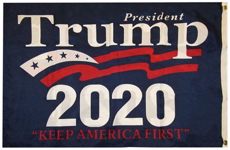 President Trump 2020 Kaf Blue 2 Sided 100d Woven Poly Nylon 2x3 2x3