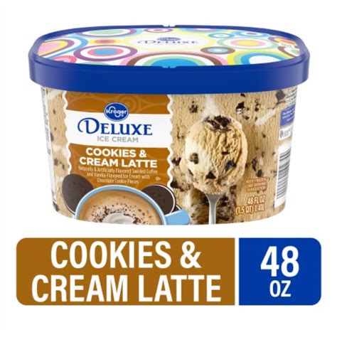 Kroger® Cookies & Cream Latte Deluxe Ice Cream, 48 fl oz - Kroger