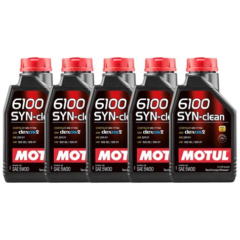 Kit 5 Óleo De Motor Motul 8100 X Clean efe 5w30 Sintético api sn acea