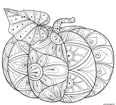 Coloriage La Citrouille Mandala Halloween Dessin Halloween Imprimer