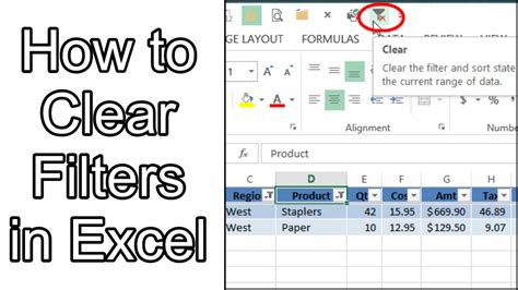 How To Clear Filters In Excel Quickly Clear Filters In Excel Tables