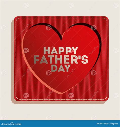 Fathers Day Design Stock Vector Illustration Of Card 39672602