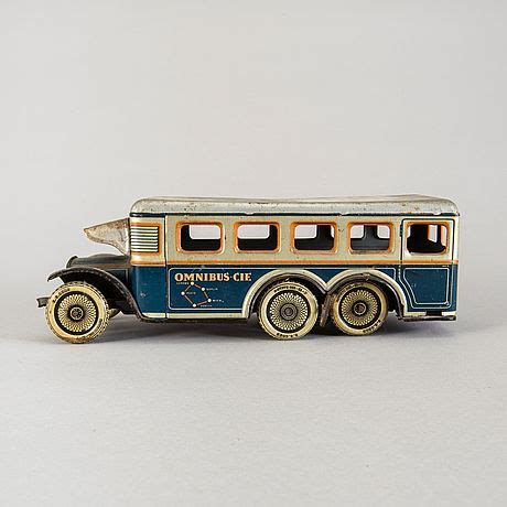 A Günthermann tinplate Omnibus Cie toy bus Germany 1930s